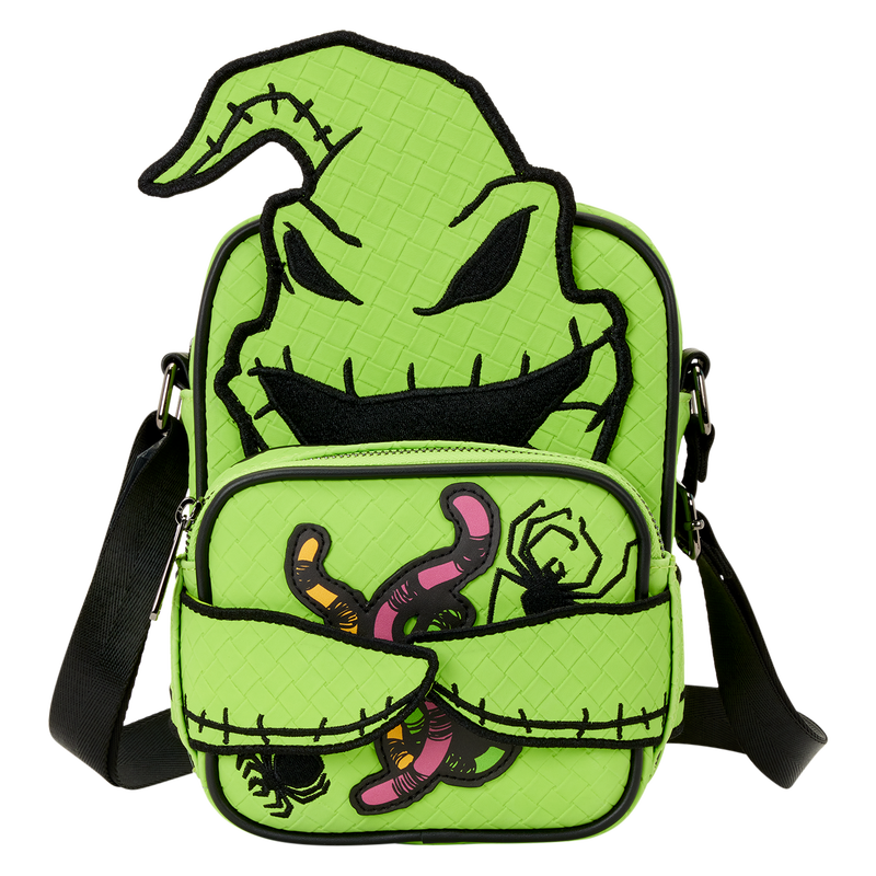 Loungefly Disney NBC Oogie Boogie Glow Crossbuddies Cosplay Crossbody Bag with Coin Bag