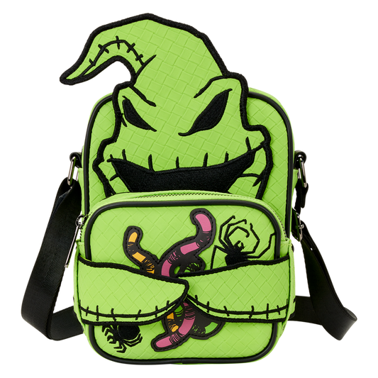 Loungefly Disney NBC Oogie Boogie Glow Crossbuddies Cosplay Crossbody Bag with Coin Bag